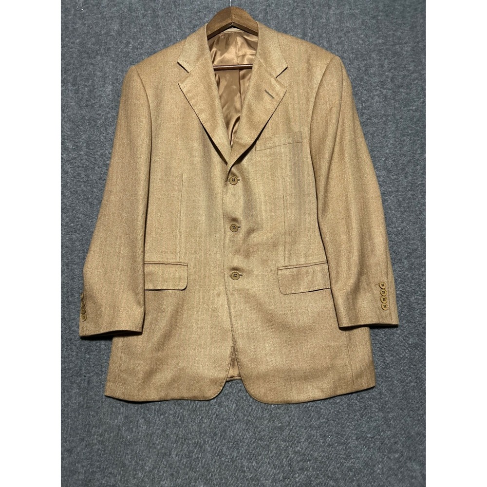 Ralph lauren purple label blazer jacket cashmere silk blend herringbone 40R